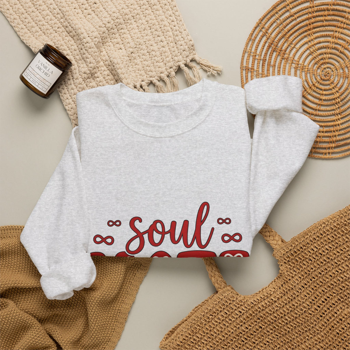 Soulmate Phrase Sweatshirt St. Valentine's Day Pairs Gift Women Cute Sweatshirt Soulmate Sweatshirt Valentine Fan Adorable Sweatshirt Couples Graphic Clean