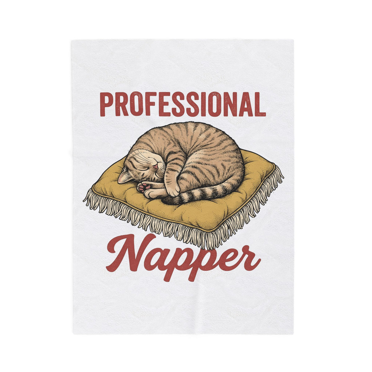 Resting Cat Blanket Cat Comedy Gift Women Classic Blanket Kitten Blanket Feline Fan Cat Blanket Humor Graphic Doodle Headrest Blanket