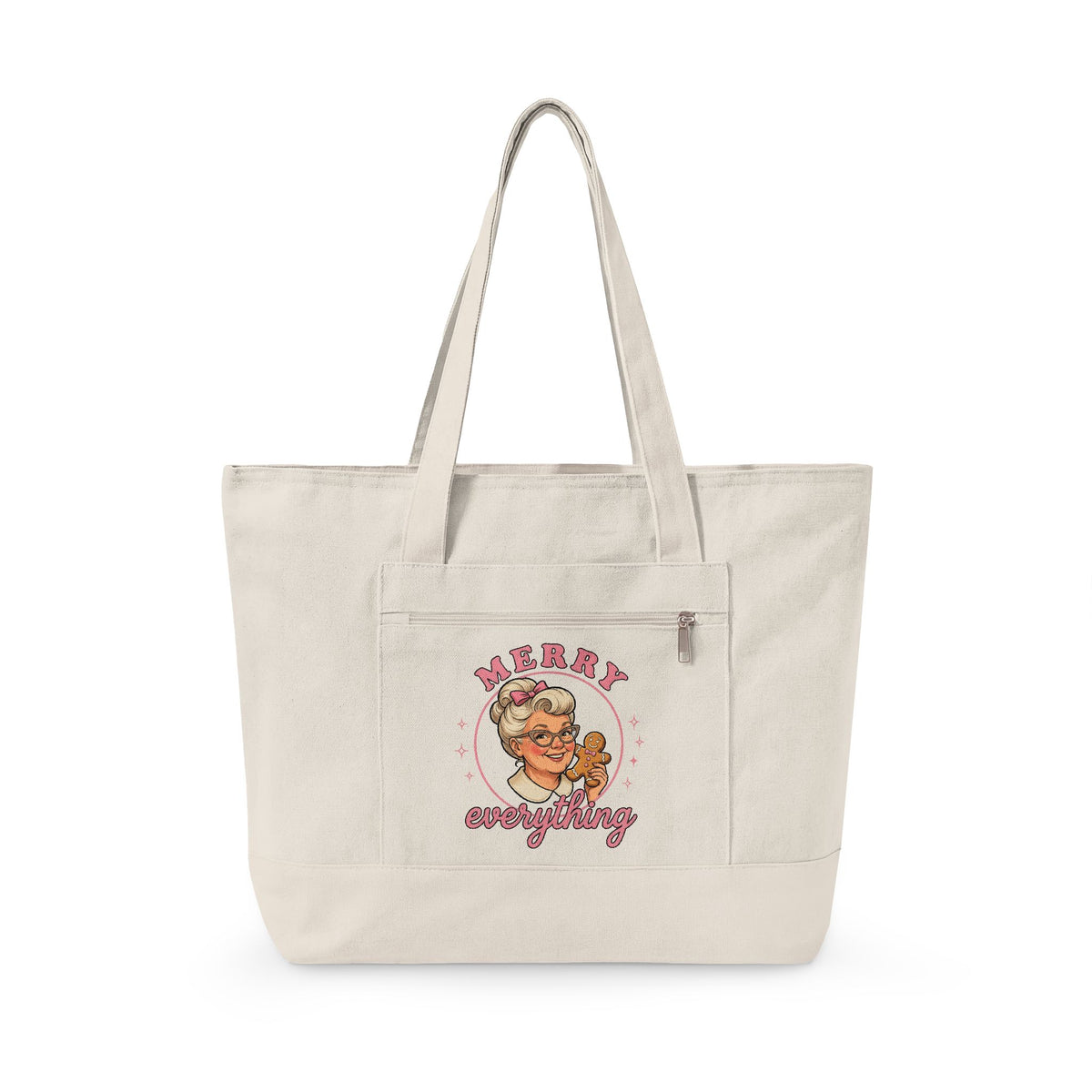 Grandma Cookie Christmas Pastry Gift Comic Cookie Christmas Fan Cartoon Bakery Vintage Tote Bag