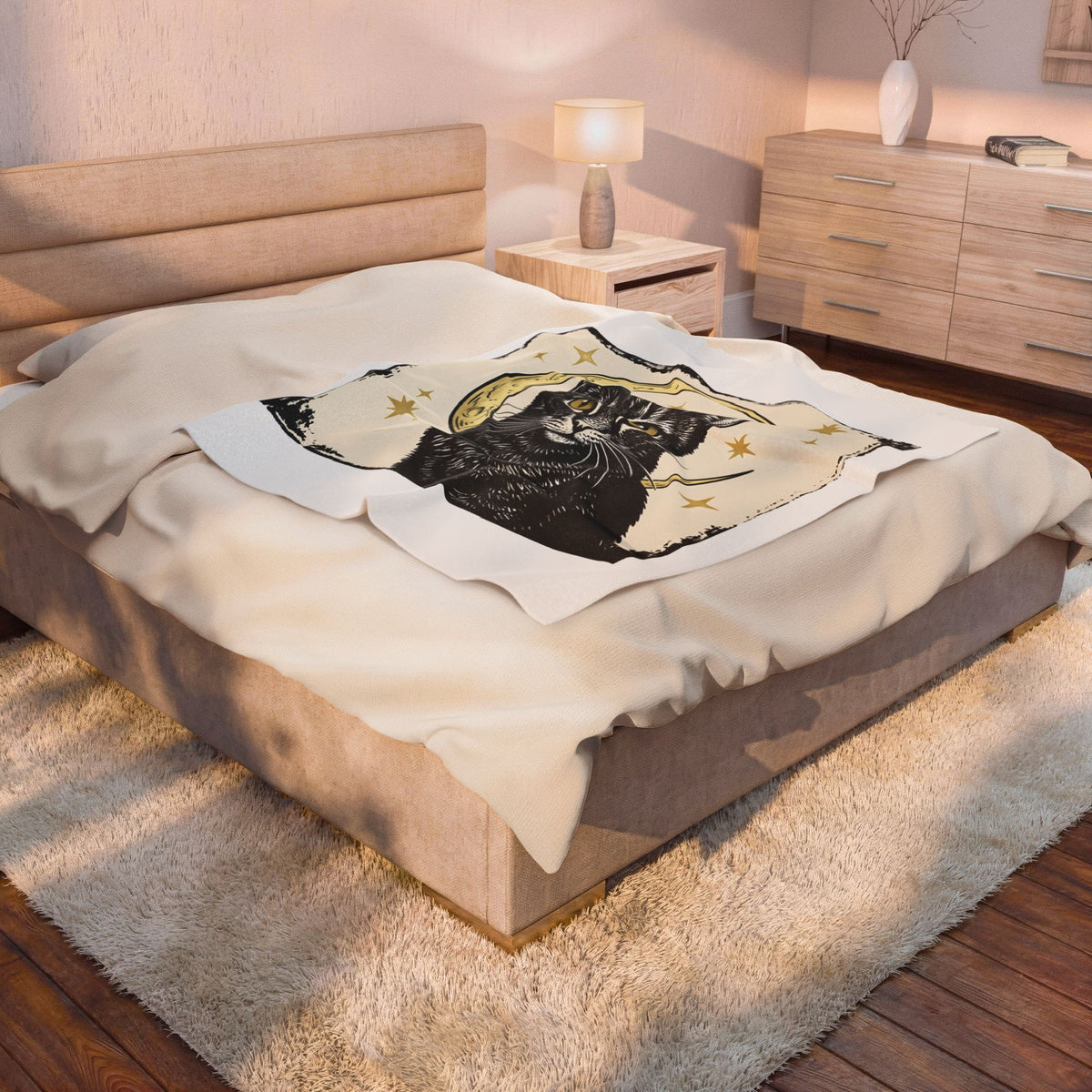 Dark Cat Cat Horoscope Gift Hippie Kitten T Sh Blanket