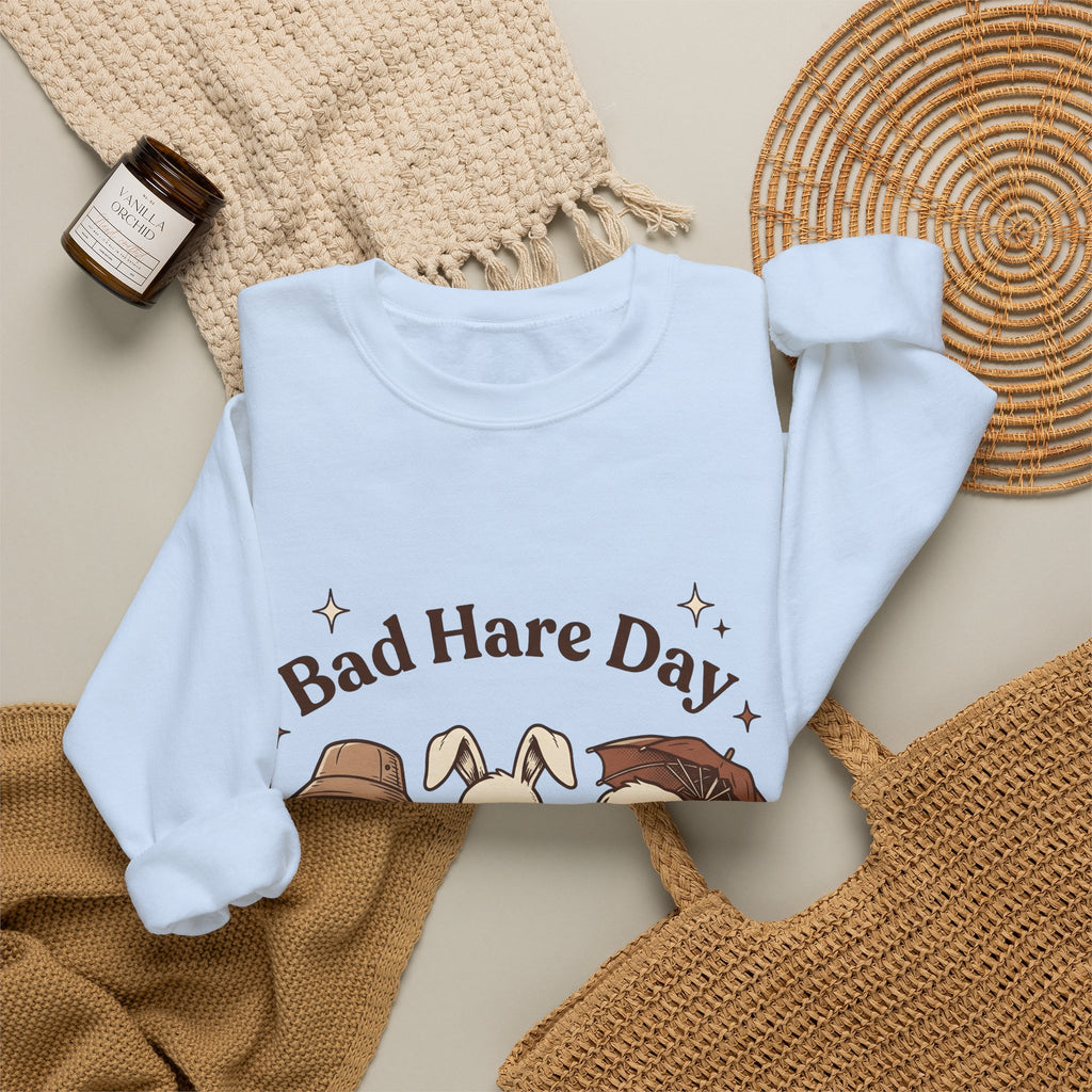 Moody Rabbits Sweatshirt Funny Pets Gift Women Animation Sweatshirt Bunny Sweatshirt Humor Fan Cartoon Sweatshirt Animal Graphic Classic Rainshade Sweatshirt