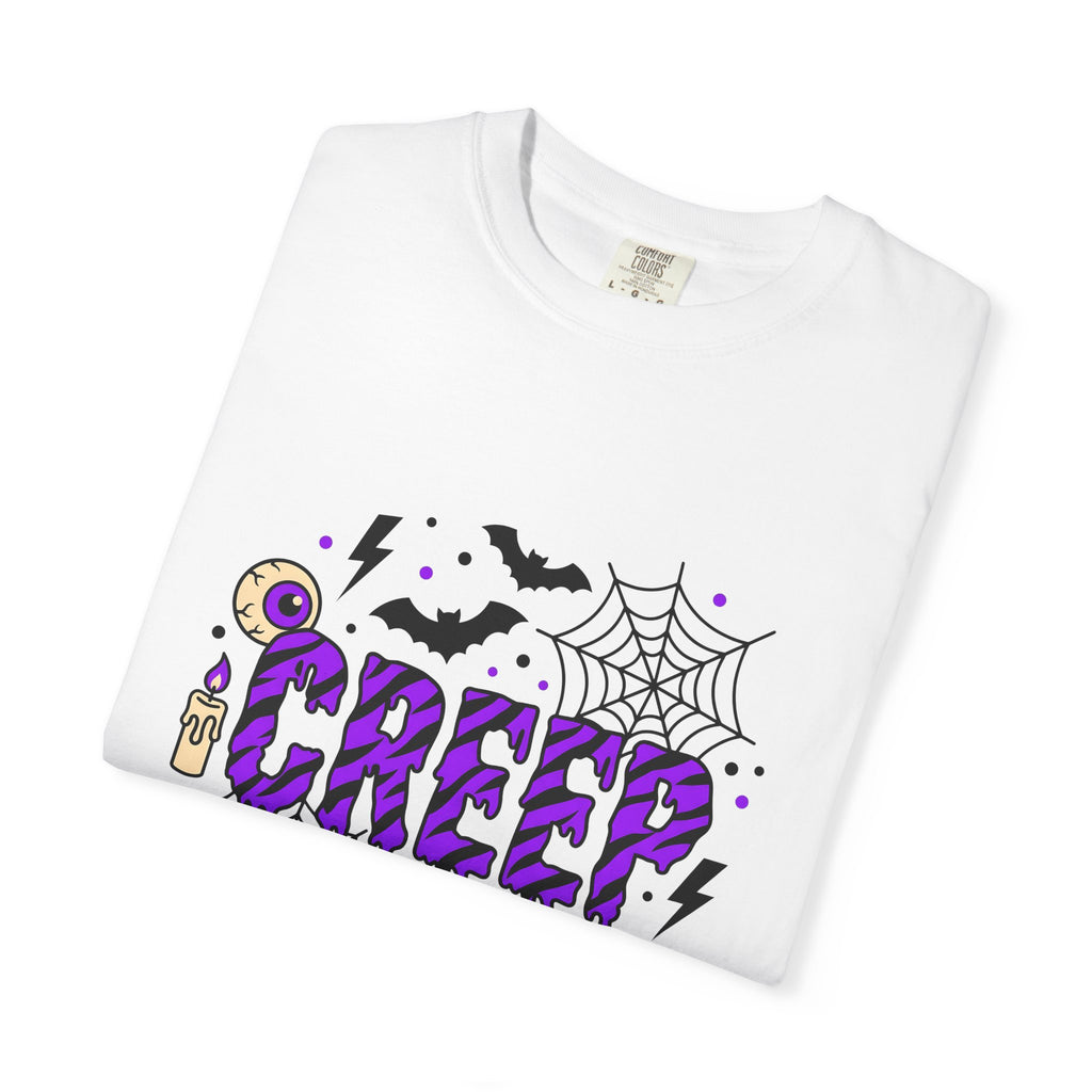 Bat Spider Webbing T-Shirt Halloween Occult Gift Women Haunted T-Shirt Spider Web T-Shirt Horror Fan Spooky T-Shirt Mystic