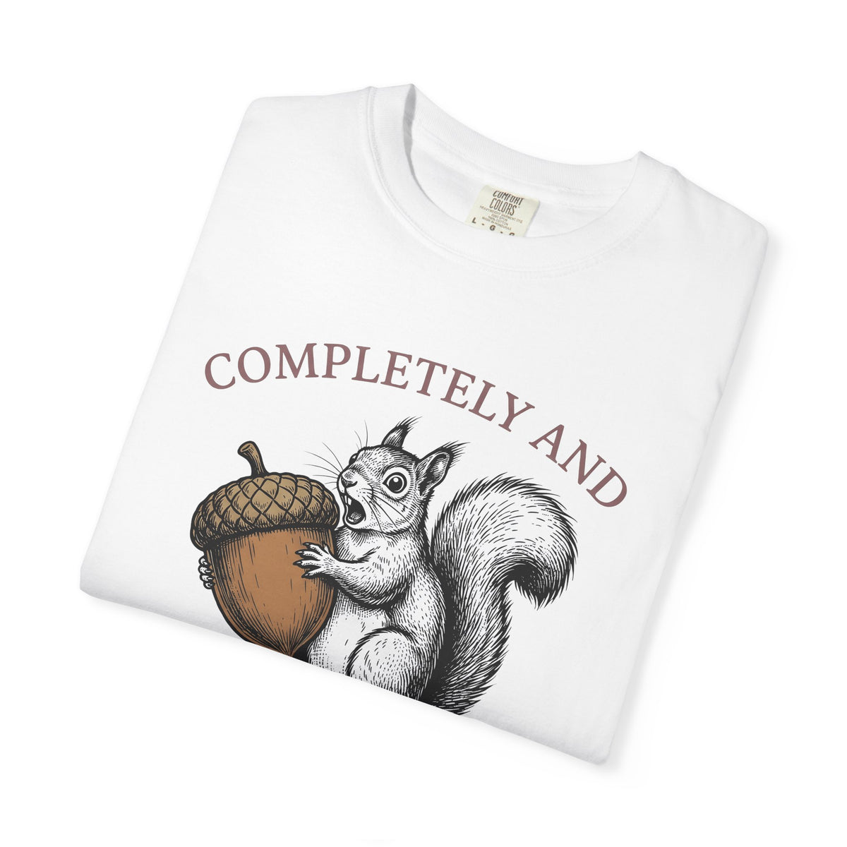 Chipmunk Nut T-Shirt Funny Pet Gift Women Sketch T-Shirt Acorn T-Shirt Humor Fan Squirrel Graphic Retro Comedy T-Shirt