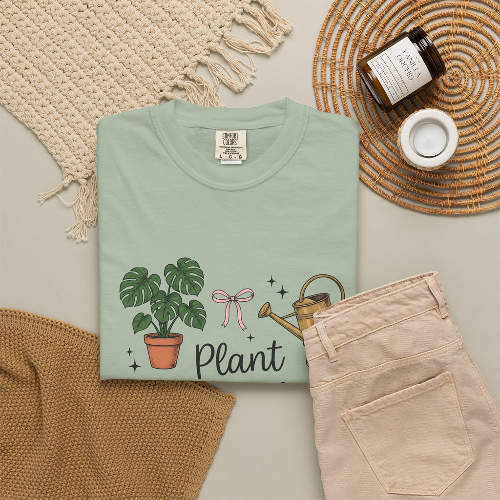 Houseplant Pot T-Shirt Plant Mom Garden Gift Women Sketch T-Shirt Planter T-Shirt Gardener Enthusiast Drawing Graphic Gardening Illustration Retro