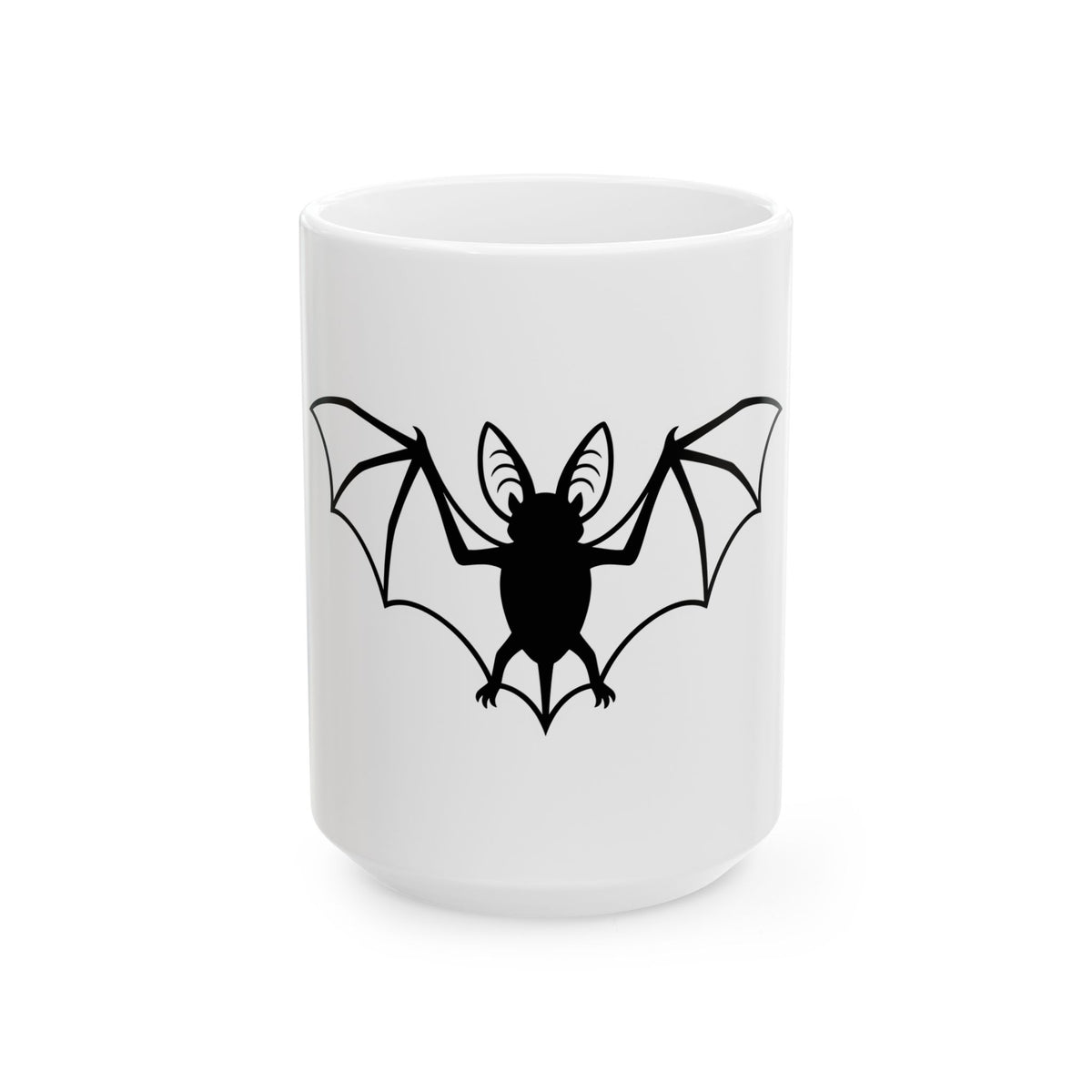 Bat Graphic Mug Cottagecore Halloween Gift Women Minimalist Mug Bat Mug Homebody Fan Simple Mug Spooky Graphic Gothic Wings Mug