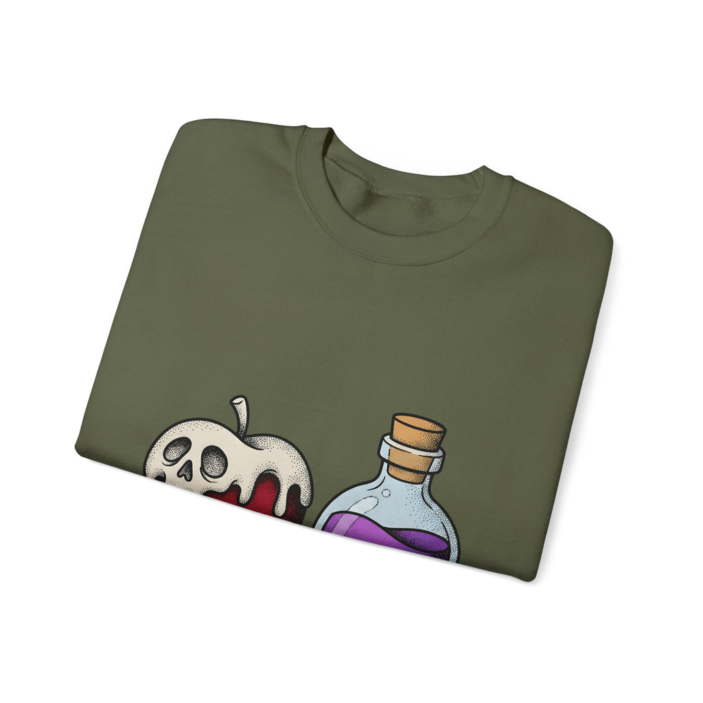 Deadly Fruit Elixir Sweatshirt Halloween Halloween Gift Women Cartoon Sweatshirt Poison Drink Sweatshirt Halloween Fan Comic Sweatshirt Spooky Graphic Hand