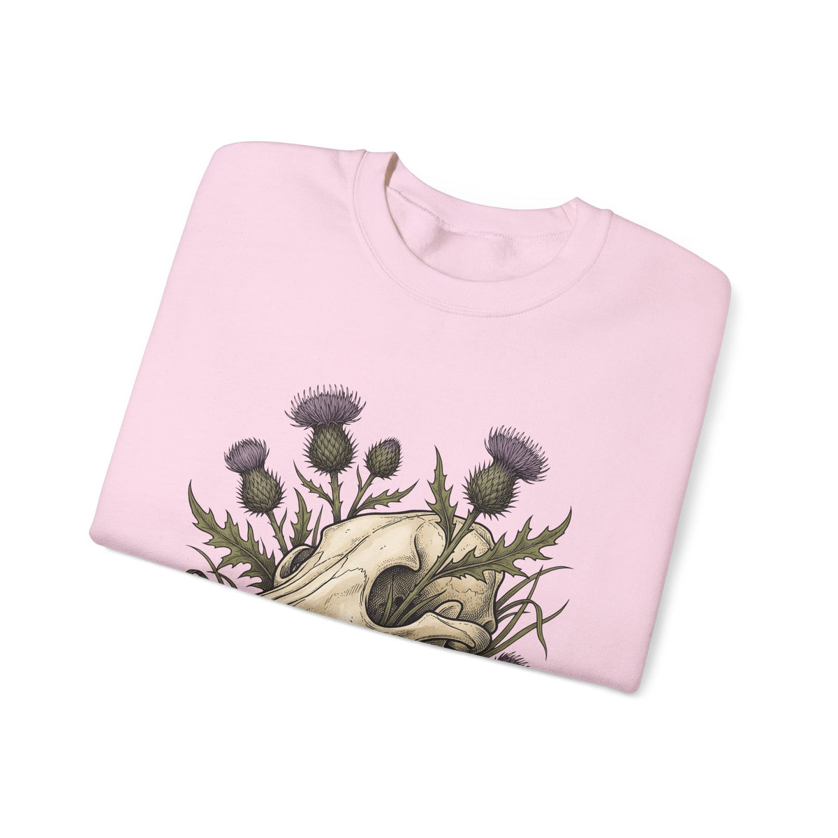 Animal Skull Sweatshirt Animals & Flowers Spooky Gift Women Sketch Sweatshirt Cranium Sweatshirt Wildlife Fan Illustration Graphic Sweatshirt Hand Drawn