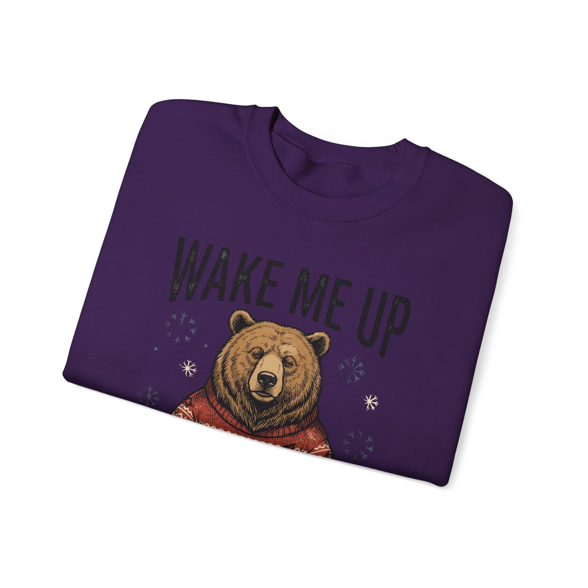 Bear Knitwear Sweatshirt Christmas Cold Gift Women Cabin Sweatshirt Teddy Sweatshirt Xmas Fan Rustic Sweatshirt Frosty Graphic Outline Winter Snow Sweatshirt
