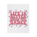 Classic Font Blanket Moms Ballroom Gift Women 70s Blanket Typography Blanket Motherhood Fan Vintage Blanket Dance Graphic Retro Glimmers Blanket