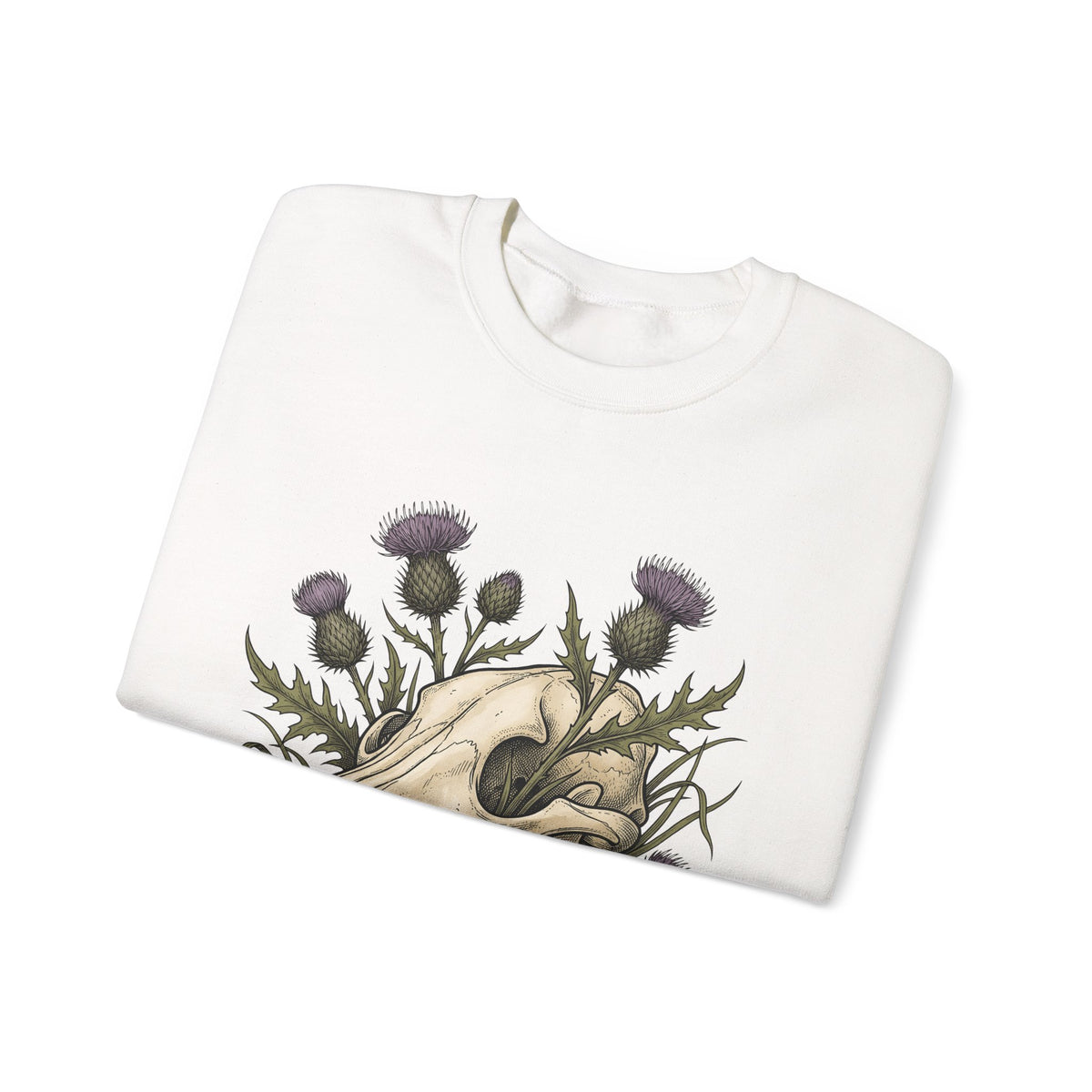 Animal Skull Sweatshirt Animals & Flowers Spooky Gift Women Sketch Sweatshirt Cranium Sweatshirt Wildlife Fan Illustration Graphic Sweatshirt Hand Drawn