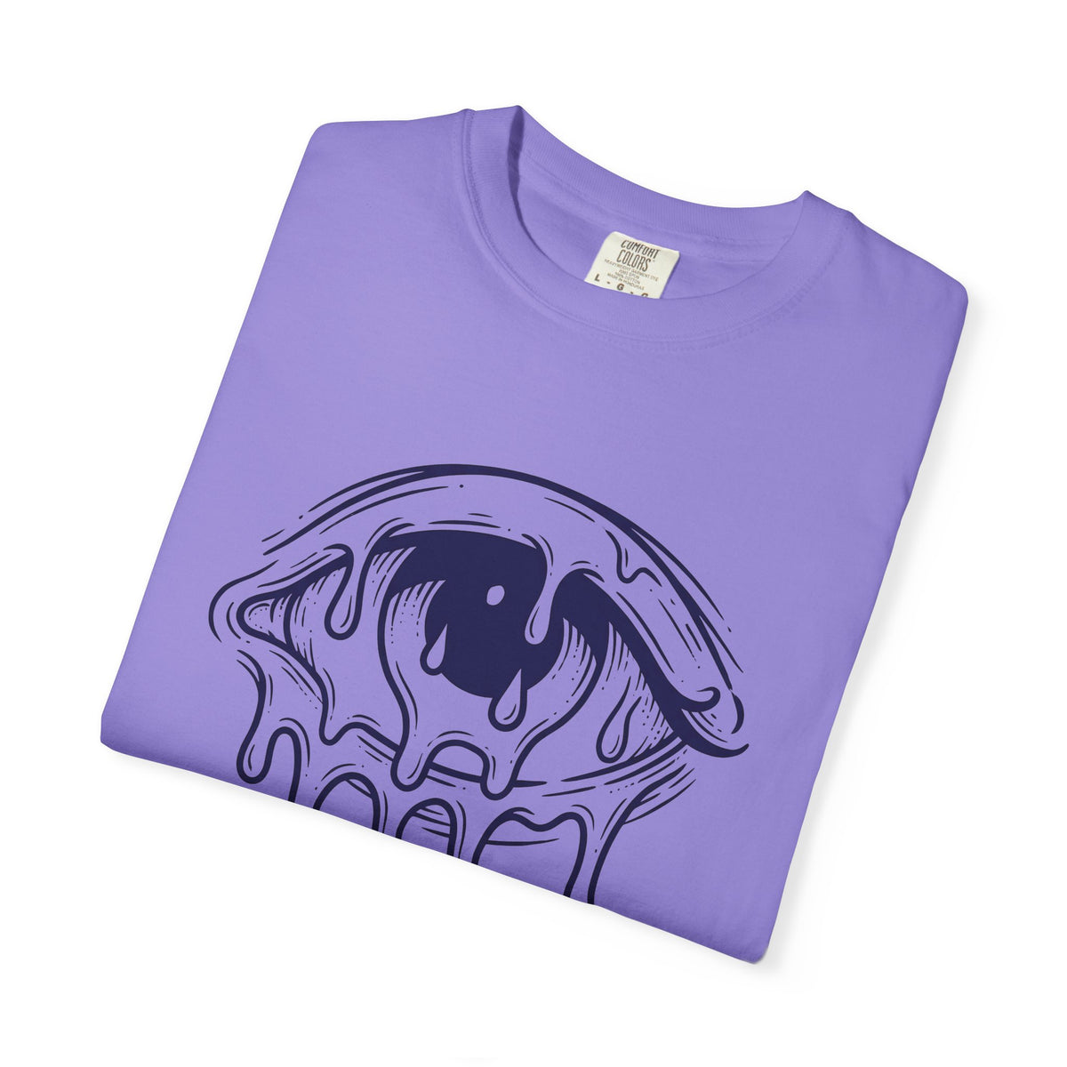 Melting Eye T-Shirt Aesthetic Gothic Gift Women Line Art T-Shirt Weeping Eye T-Shirt Style Fan Graphic T-Shirt Dark Illustration Minimal Drips