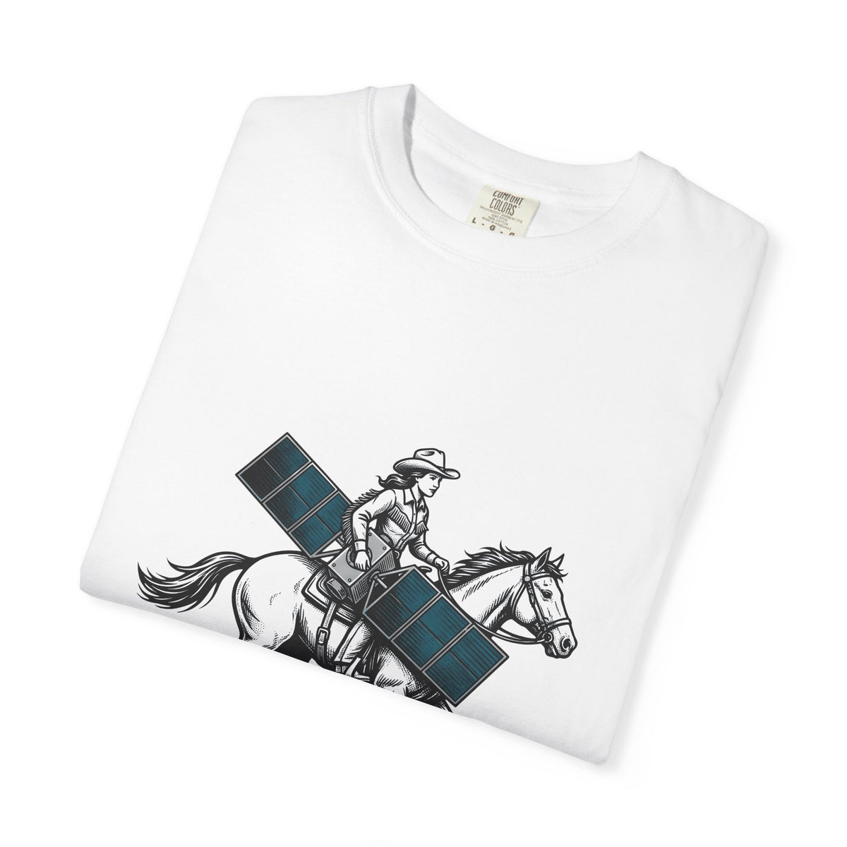 Cowgirl Riding Horse T-Shirt Cowgirl Western Gift Women Vintage T-Shirt Horseback Rider T-Shirt Cowgirl Fan Retro T-Shirt Rodeo Graphic Hand Drawn