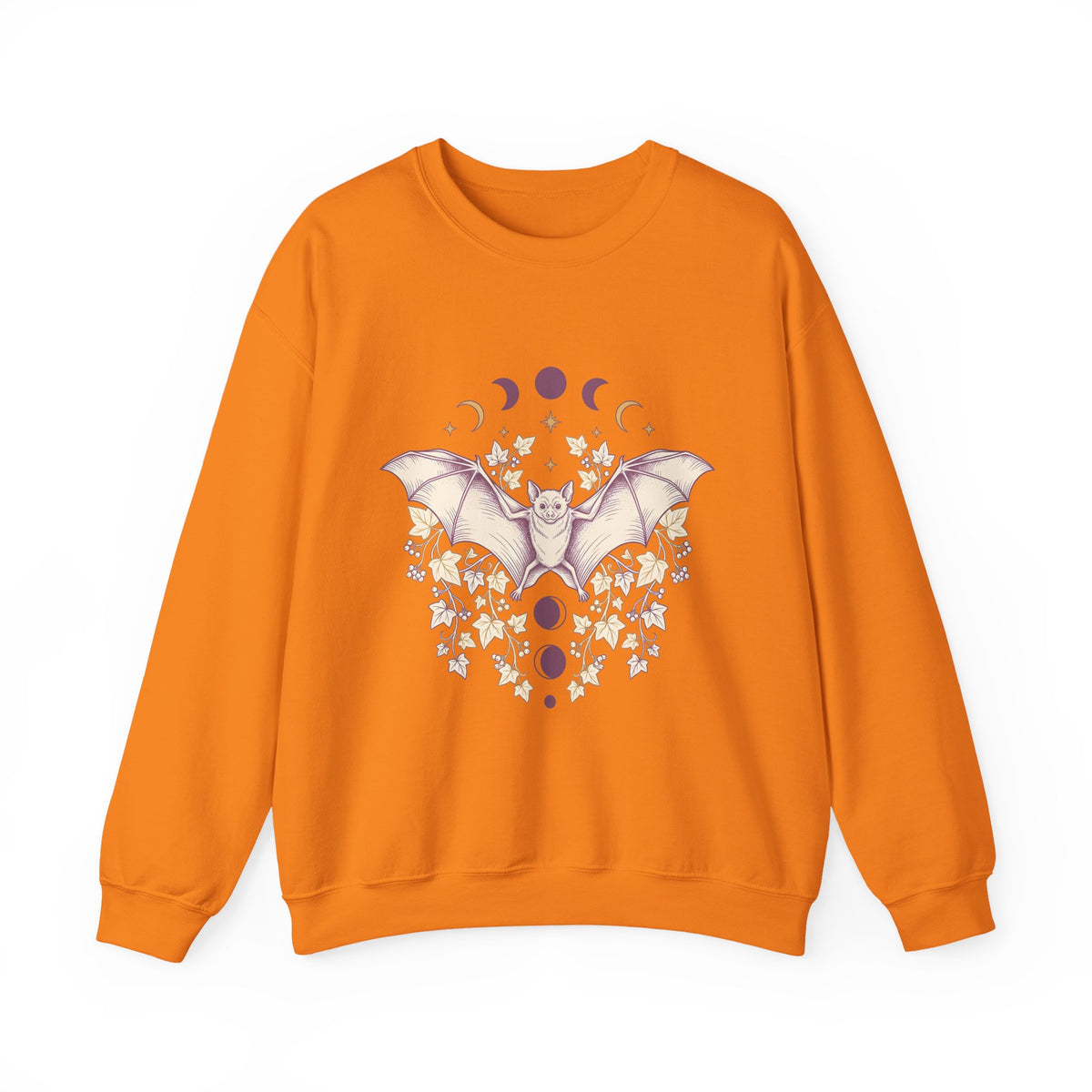 Bat Drawing Sweatshirt Cottagecore Dark Gift Women Hippie Sweatshirt Bat Sweatshirt Cottage Fan Bohemian Sweatshirt Gothic Graphic Antique Plant Sweatshirt
