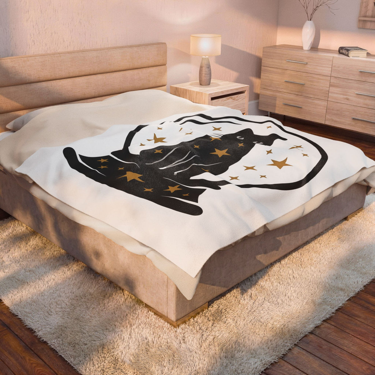 Dark Cat Orb Blanket Cat Magic Gift Women Simple Blanket Black Cat Ball Blanket Cat Fan Feline Graphic Blanket Retro Sparkles Blanket