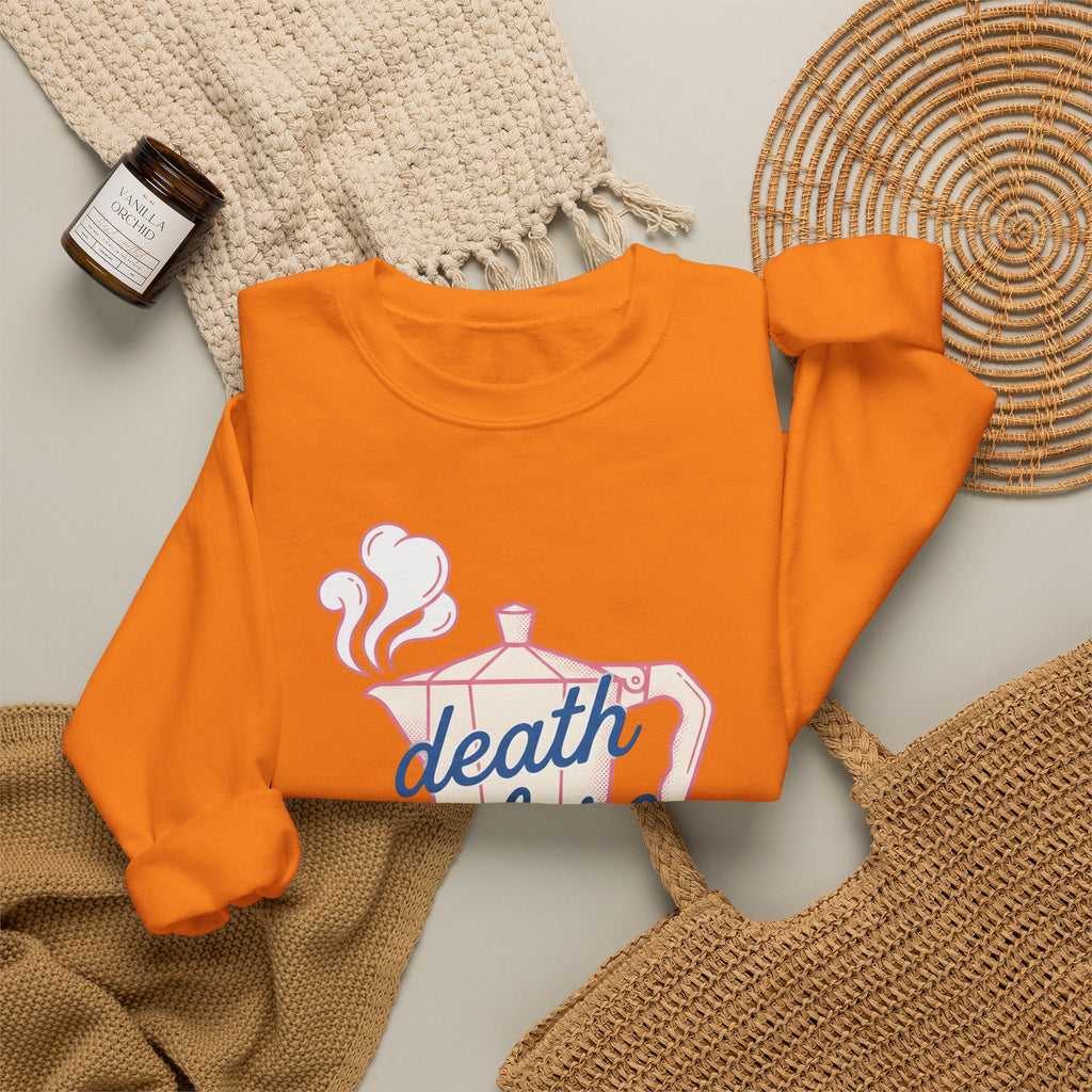 Moka Pot Sweatshirt Coffee Foodie Gift Women Retro Sweatshirt Stovetop Coffee Sweatshirt Coffee Fan Vintage Sweatshirt Gourmet Graphic Minimalist Coffee Steam
