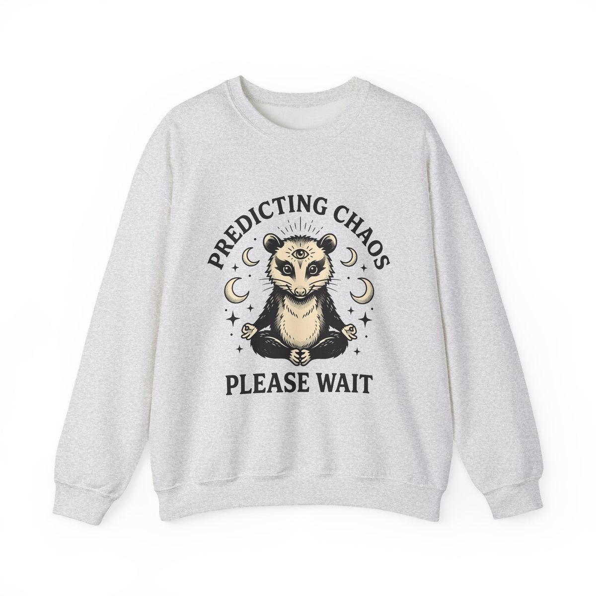 Peaceful Possum Sweatshirt Possum Fauna Gift Women Mystical Sweatshirt Opossum Sweatshirt Possum Enthusiast Magical Sweatshirt Wildlife Graphic Old School Moon