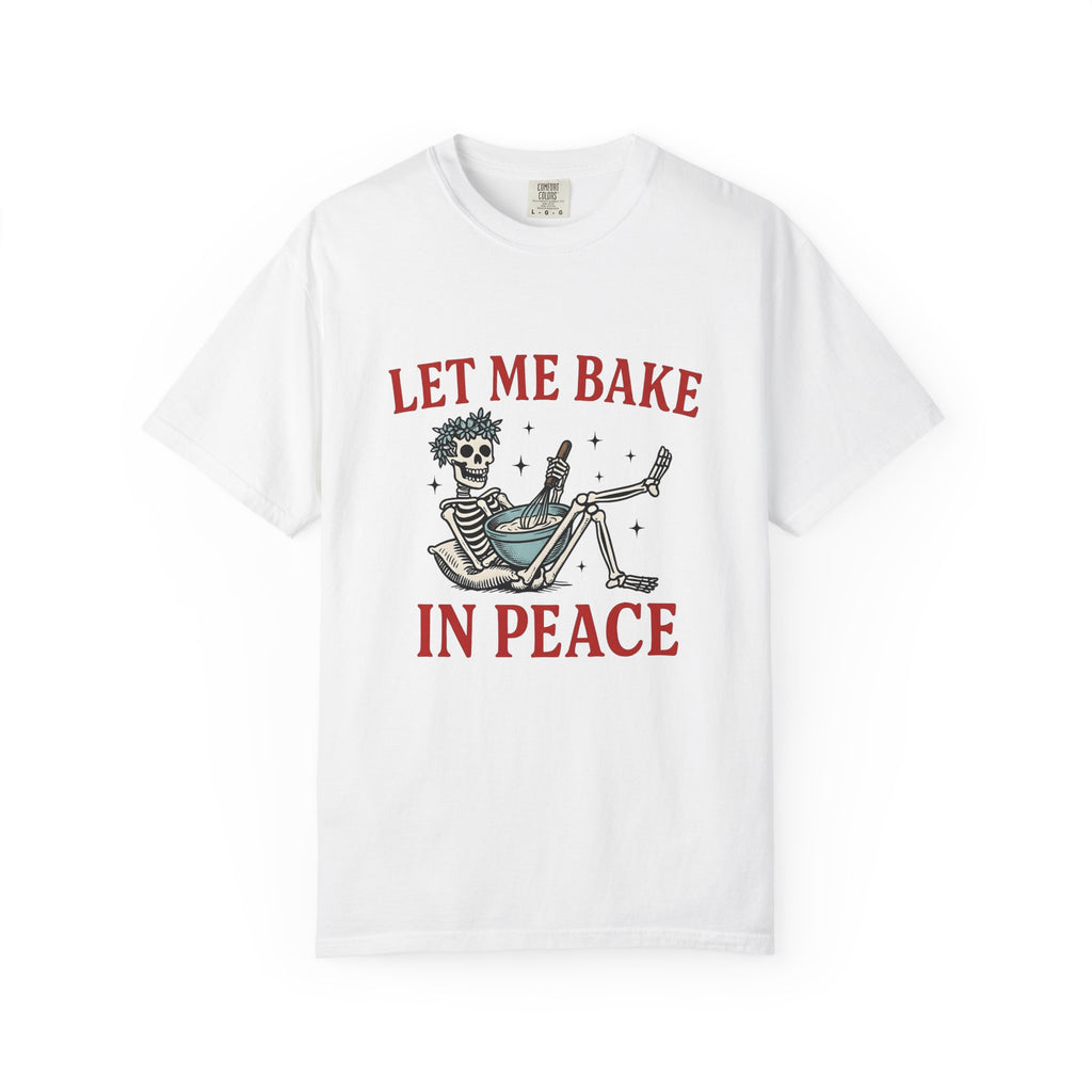 Skeleton Chef T-Shirt Funny Desserts Gift Women Pop Art T-Shirt Skeleton T-Shirt Humor Fan Comic T-Shirt Pastry Graphic Old School Mixing Bowl