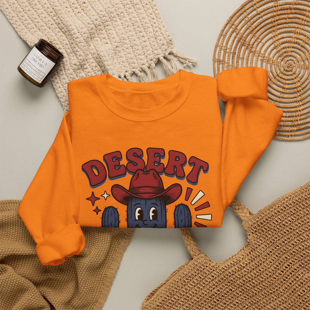 Succulent Cowboy Sweatshirt Cowgirl Ranch Gift Women Comic Sweatshirt Cactus Sweatshirt Cowboy Fan Rodeo Sweatshirt Farm Graphic Vintage Flower Sweatshirt