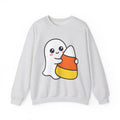 Ghost Sweet Corn Halloween Treats Gift Lovable Sweetcorn Spooky Fan Cute Sweets Clean Happy Sweatshirt