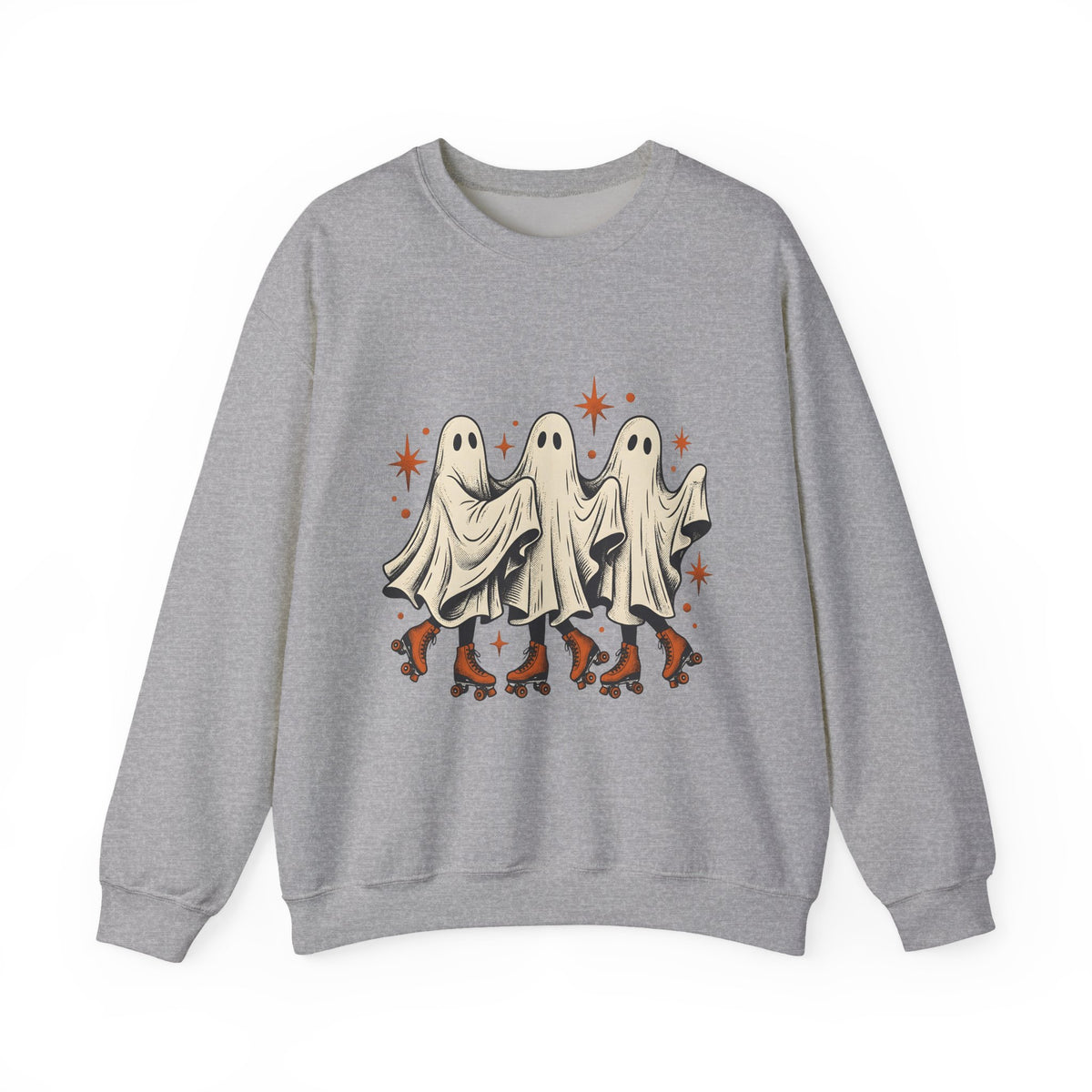 Apparition Skate Sweatshirt Halloween Rollerblade Gift Women Hand Drawn Sweatshirt Skateboard Sweatshirt Spooky Fan Hand Drawn Sweatshirt Inline Skate Graphic