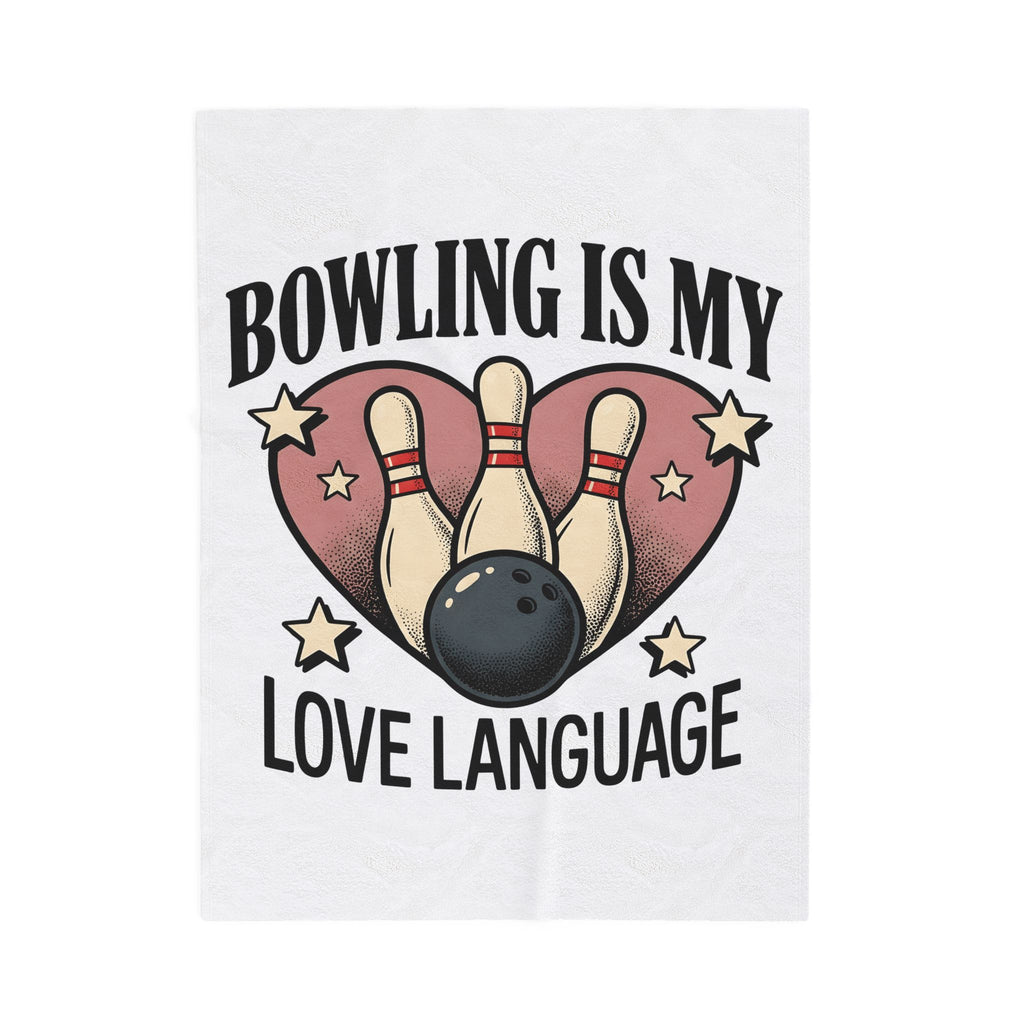 Bowling Pins Ball Blanket Bowling Humor Gift Women Vintage Blanket Bowling Ball Blanket Bowler Fan Distressed Blanket Funny Graphic Retro Heart