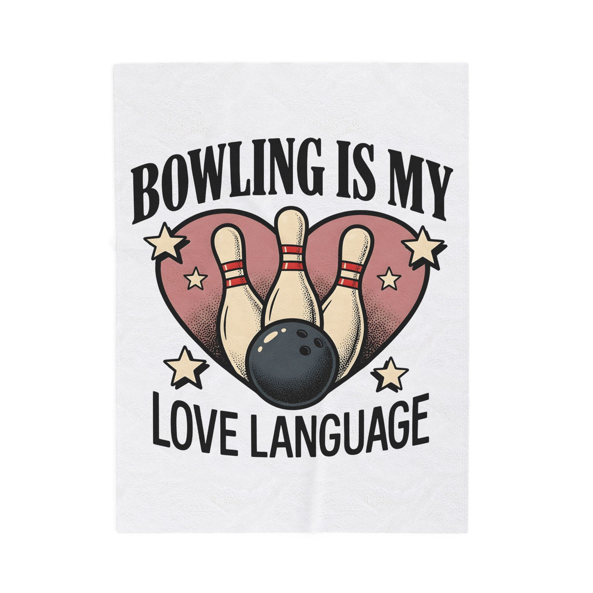 Bowling Pins Ball Blanket Bowling Humor Gift Women Vintage Blanket Bowling Ball Blanket Bowler Fan Distressed Blanket Funny Graphic Retro Heart