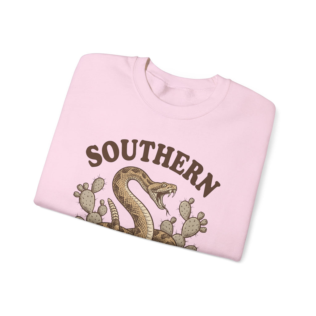 Rattlesnake Graphic Sweatshirt Cowgirl Southern Gift Women Vintage Sweatshirt Snake Sweatshirt Rodeo Fan Retro Sweatshirt Dixie Graphic Western Cactus Sweatshirt