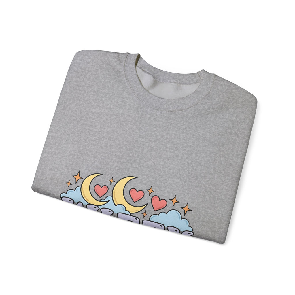 Moon Love Clouds Sweatshirt Mom Wedding Gift Women Fairy Tale Sweatshirt Lunar Sweatshirt Mother Enthusiast Mythical Sweatshirt Bridal Graphic Vintage Sparkle