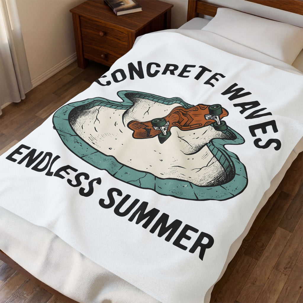 Skate Pool Blanket Sports Boardsports Gift Women Retro Blanket Skatepark Blanket Athlete Fan Vintage Blanket Surfing Graphic Sketch Cement Bowl