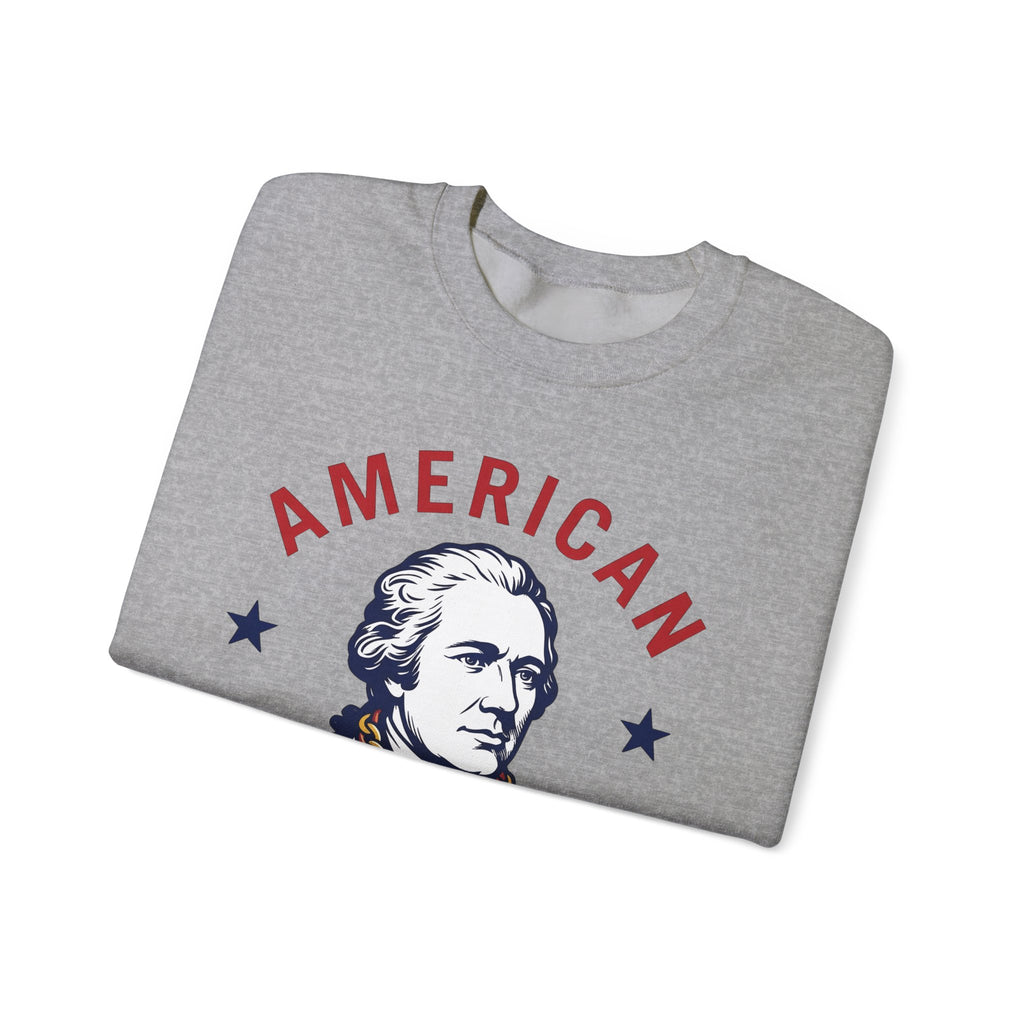 Founding Father Illustration Sweatshirt America Heritage Gift Women Traditional Sweatshirt Patriot Sweatshirt American Fan Historical Sweatshirt Heritage