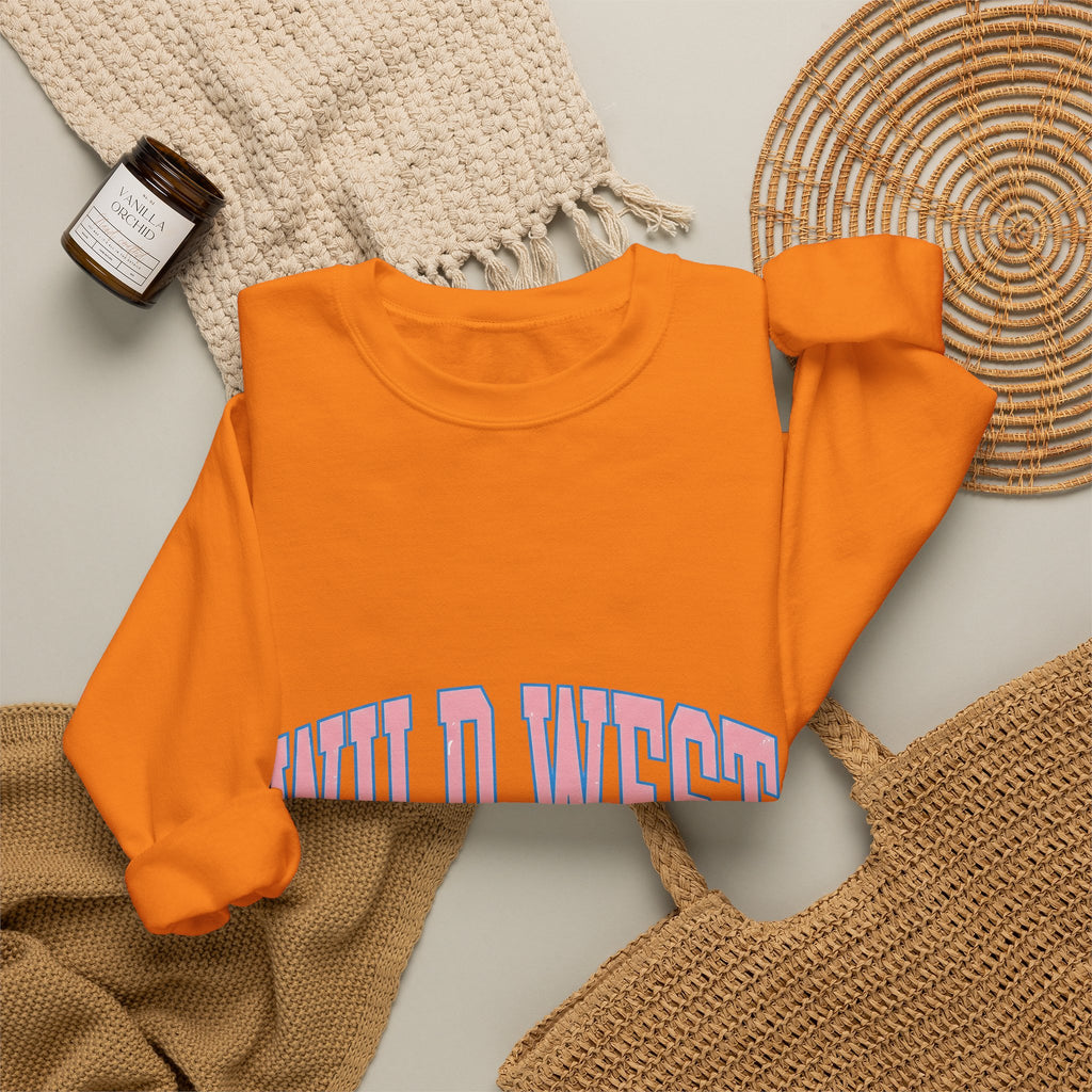 Cowboy Text Sweatshirt Cowgirl Cowboy Gift Women Rustic Sweatshirt Typography Sweatshirt Rodeo Fan Western Sweatshirt Cowboy Graphic Old School Curved Font