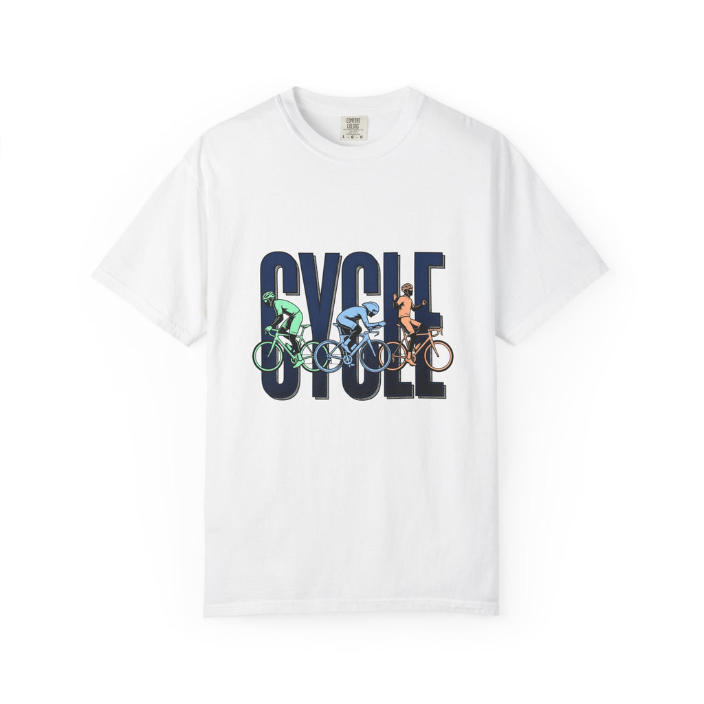 Cyclist Cycling Fitness Gift Bold Biker Cyclist Enthusiast Workout Retro Race T-Shirt