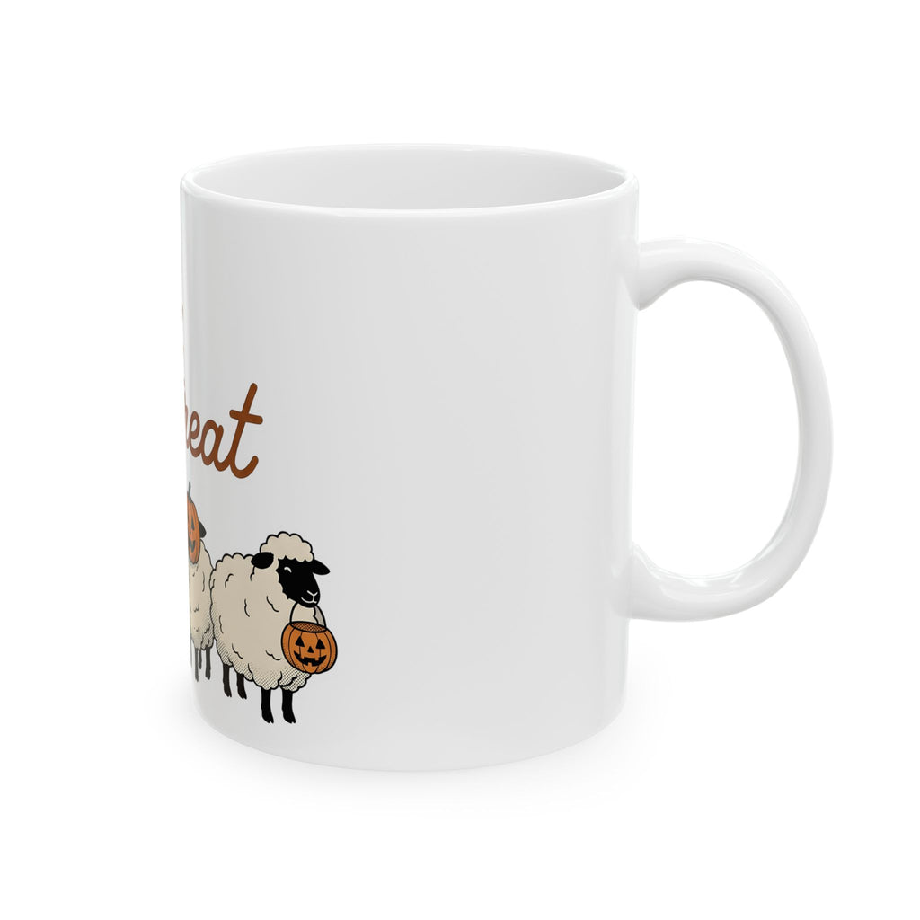 Sheep Costume Halloween Animal Gift Cartoon Sheep Costume Halloween Fan Toon Creature Vintage Mug
