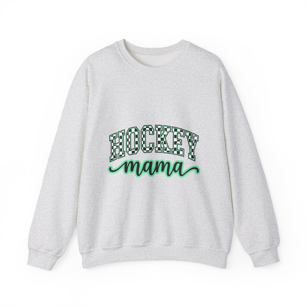 Checkered Varsity Text Sweatshirt Mom Sports Gift Women Bold Sweatshirt Plaid Lettering Sweatshirt Mother Enthusiast Branded Sweatshirt Athletic Graphic Retro