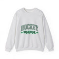 Checkered Varsity Text Sweatshirt Mom Sports Gift Women Bold Sweatshirt Plaid Lettering Sweatshirt Mother Enthusiast Branded Sweatshirt Athletic Graphic Retro