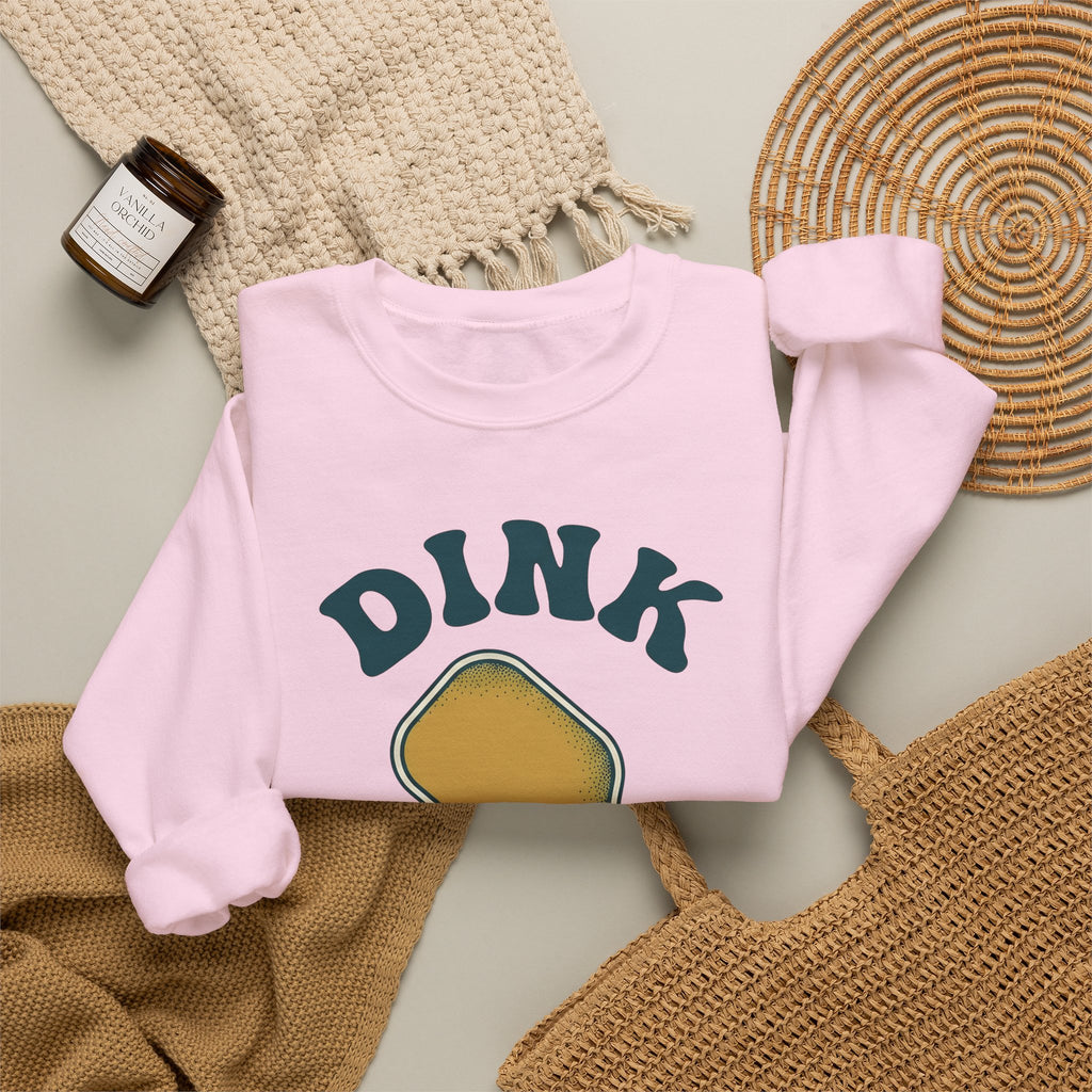 Pickleball Bat Sweatshirt Pickleball Training Gift Women Flat Icon Sweatshirt Paddle Sweatshirt Pickleball Fan Icon Sweatshirt Practice Graphic Hand Drawn Game