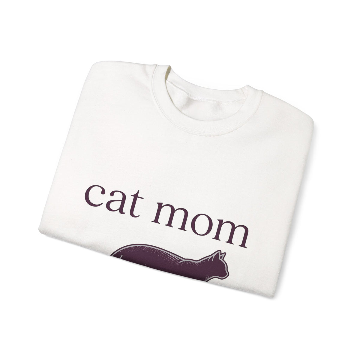 Cat Graphic Sweatshirt Cat Mom Animal Gift Women Minimalist Sweatshirt Kitten Sweatshirt Cat Lady Fan Feline Sweatshirt Simple Design Creature Graphic Vintage