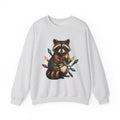 Raccoon Animals Seasonal Gift Playful Trash Panda Wildlife Fan Quirky Christmas Cartoon Sweatshirt