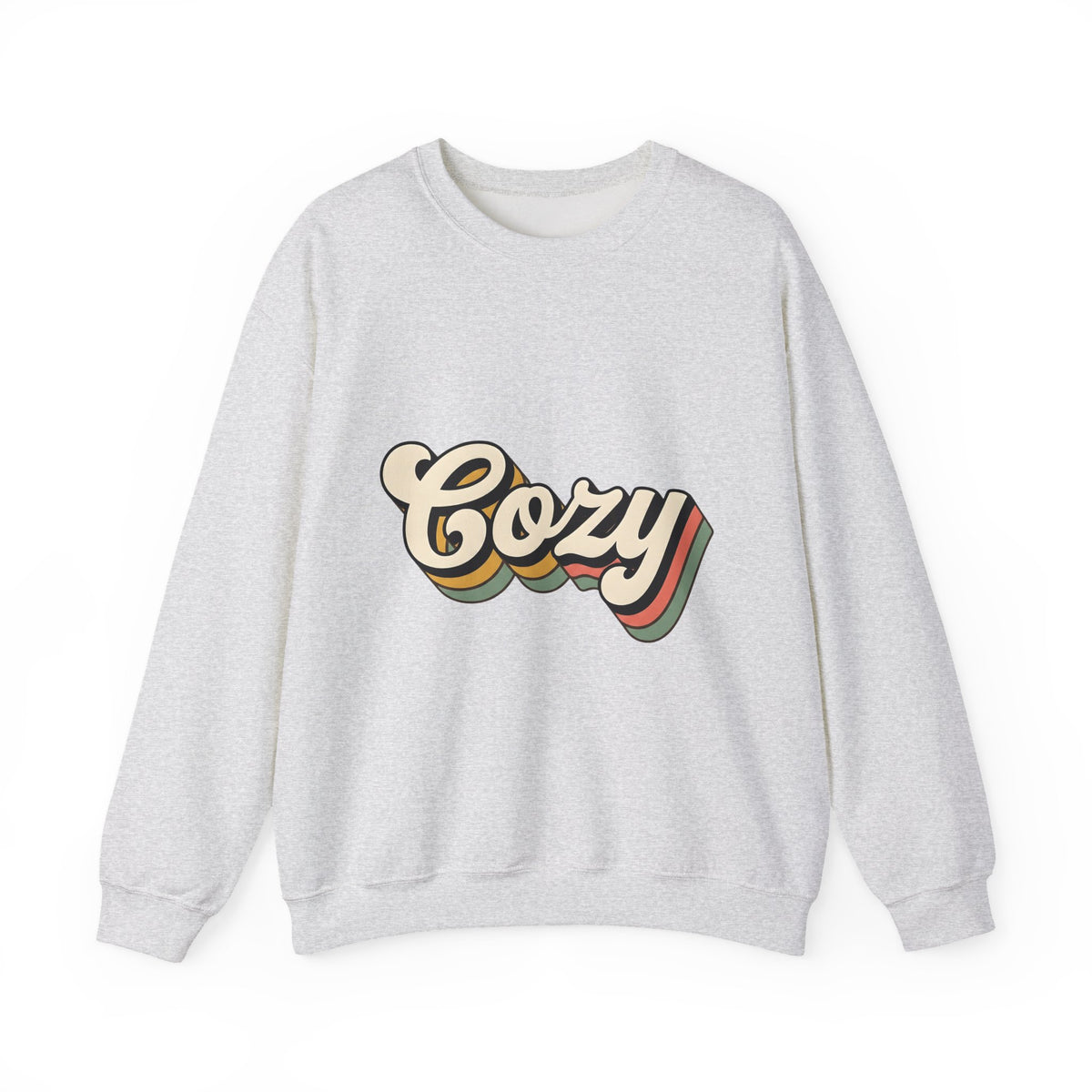 Old School Text Holiday Seasonal Gift Heavy Retro Typography Festive Fan Holiday Nostalgic Rainbow Sweatshirt