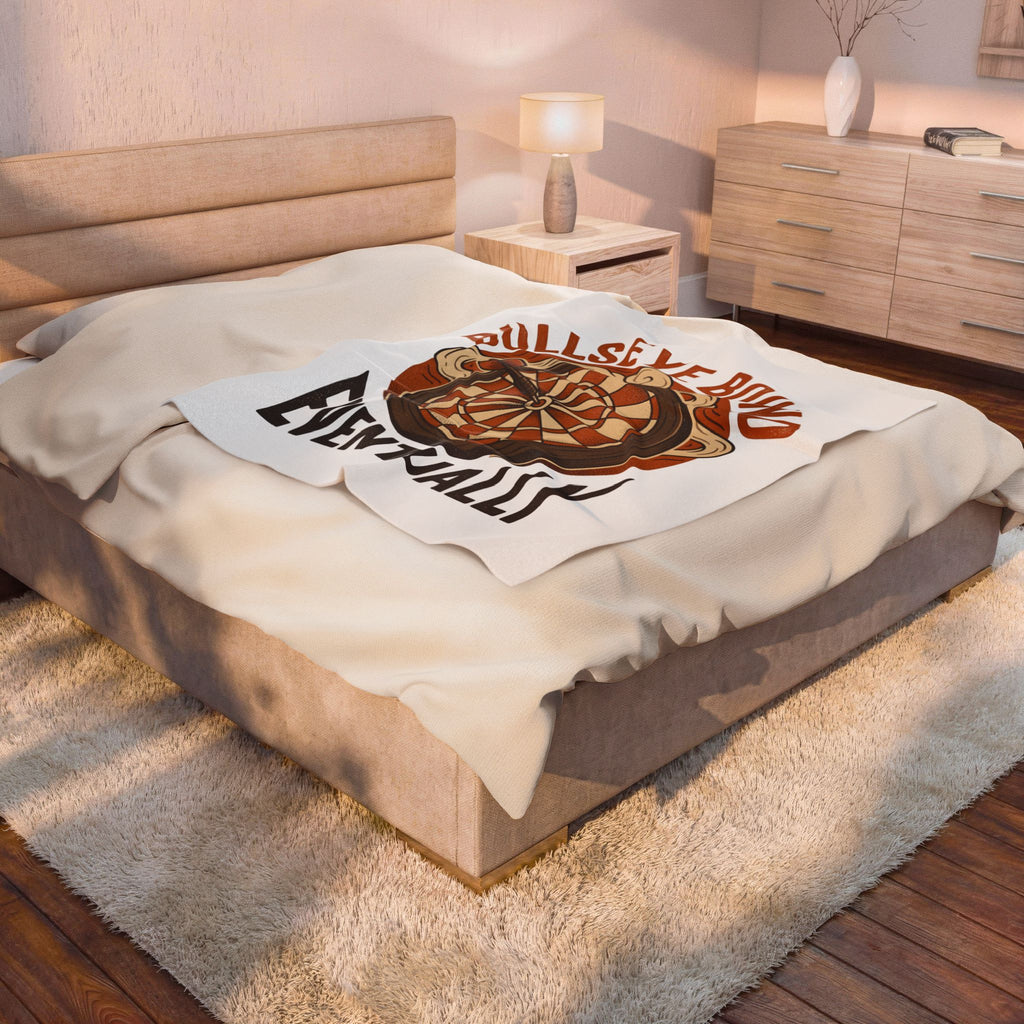 Darts Board Blanket Sports Satire Gift Women Throwback Blanket Dartboard Blanket Athlete Fan Vintage Blanket Parody Graphic Heritage Throwing Dart