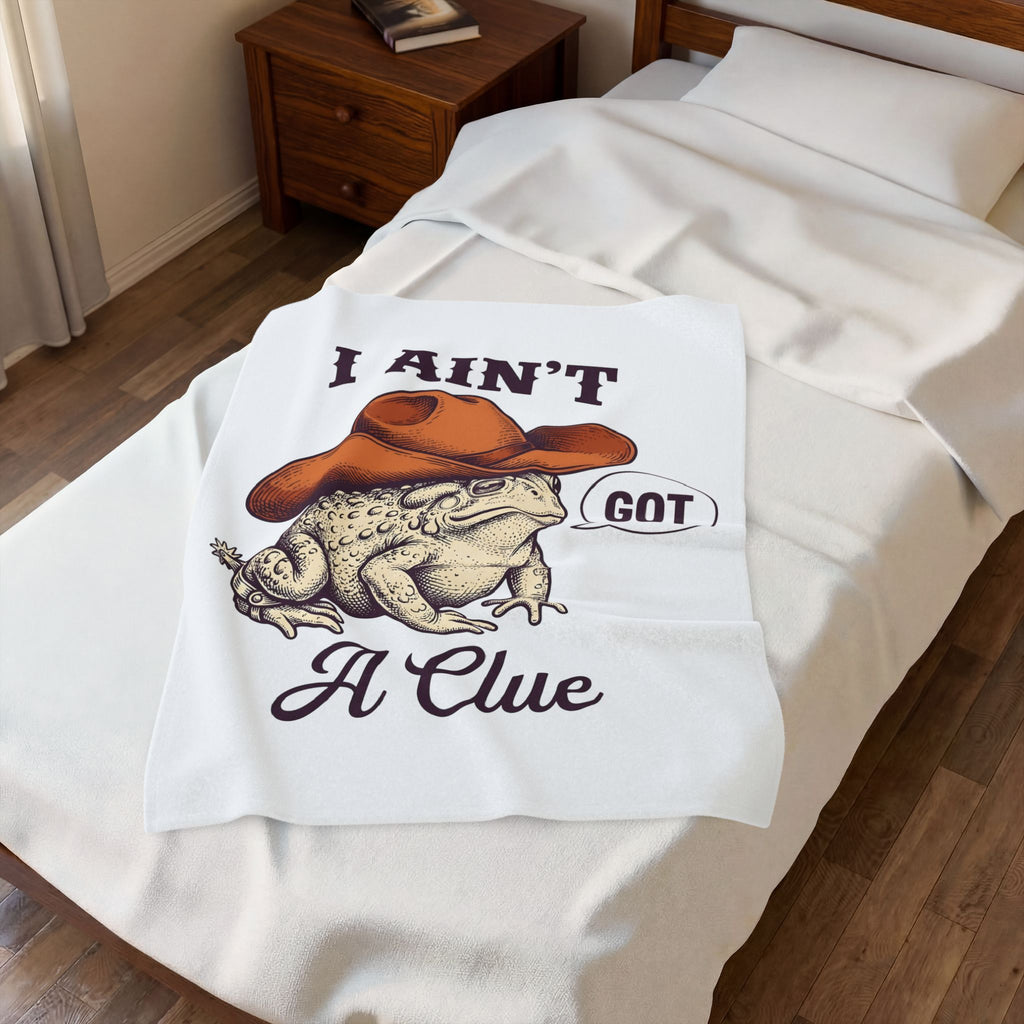 Ranch Frog Funny Critter Gift Classic Toad Humor Fan Retro Animal Doodle Talk Bubble Blanket