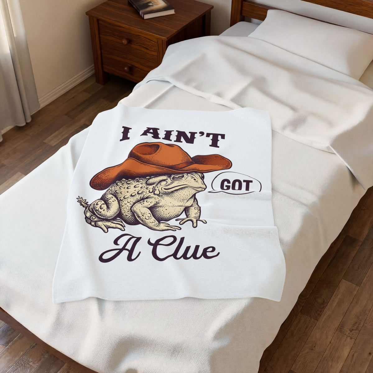 Ranch Frog Funny Critter Gift Classic Toad Humor Fan Retro Animal Doodle Talk Bubble Blanket