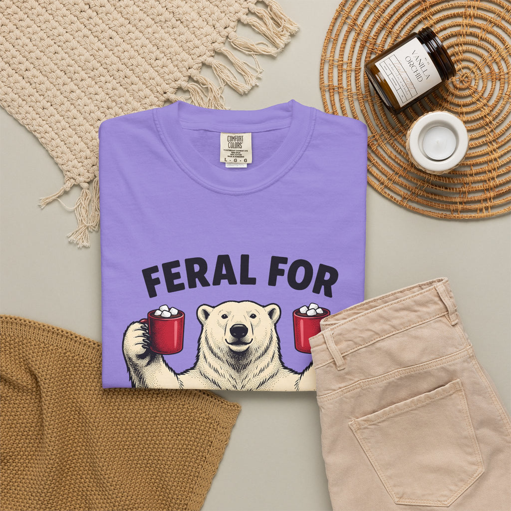 White Bear Holiday Frost Gift Rustic Polar Bear Christmas Fan Winter Cartoon Tea Mug T-Shirt