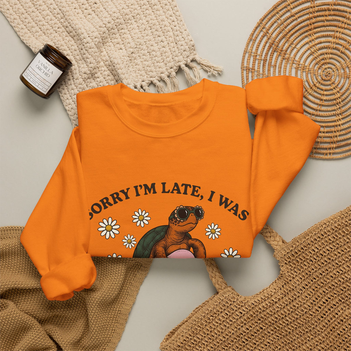 Turtle Swimming Ring Sweatshirt Sports & Activities Holiday Gift Women Nostalgic Sweatshirt Inflatable Ring Sweatshirt Athlete Fan Retro Sweatshirt Vacation