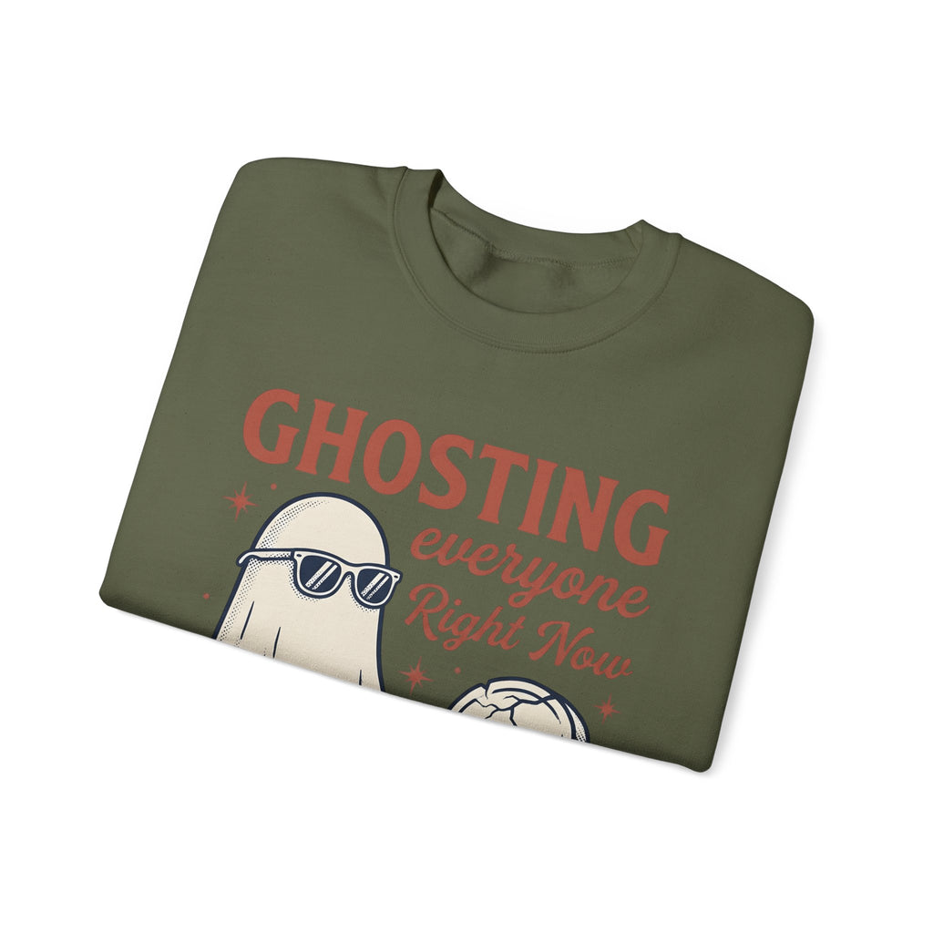 Apparition Eyewear Sweatshirt Halloween Fun Gift Women Rustic Sweatshirt Glasses Sweatshirt Horror Fan Spectacles Sweatshirt Amusement Graphic Traditional