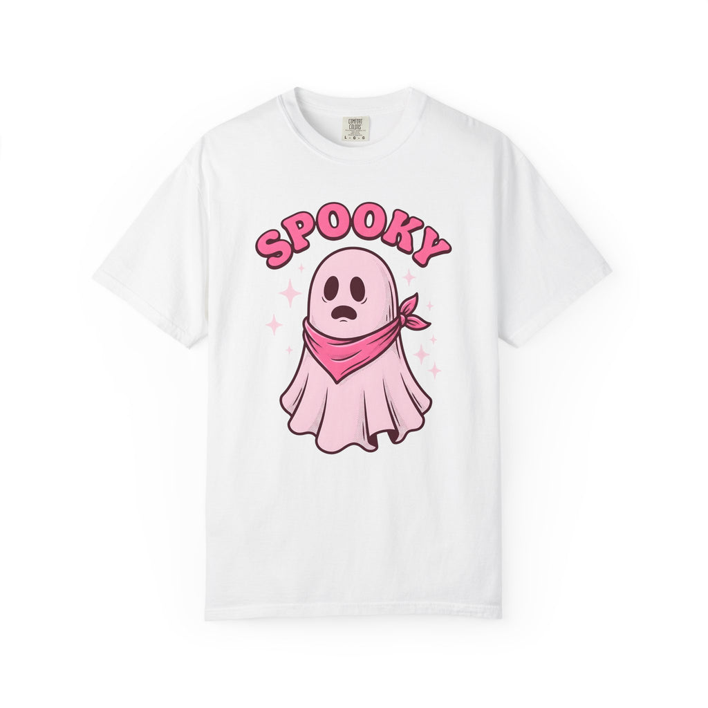 Ghost Scarf Cowgirl Season Gift Comic Scarf Rodeo Fan Cartoon Autumn Vintage Glitter T-Shirt
