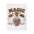 Cowboy Ghosts Blanket Halloween Witchcraft Gift Women Vintage Blanket Specters Blanket Horror Fan Occult Graphic Blanket Retro Potion Bottle Blanket
