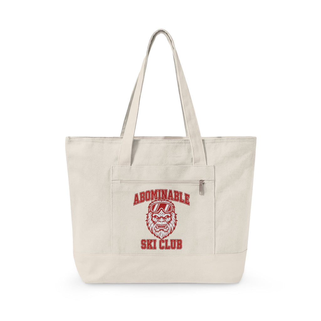 Abominable Snowman Face Tote Bag Christmas Cold Gift Women Strong Tote Bag Yeti Tote Bag Xmas Fan Vintage Tote Bag Frosty Graphic Antique Snow Goggles