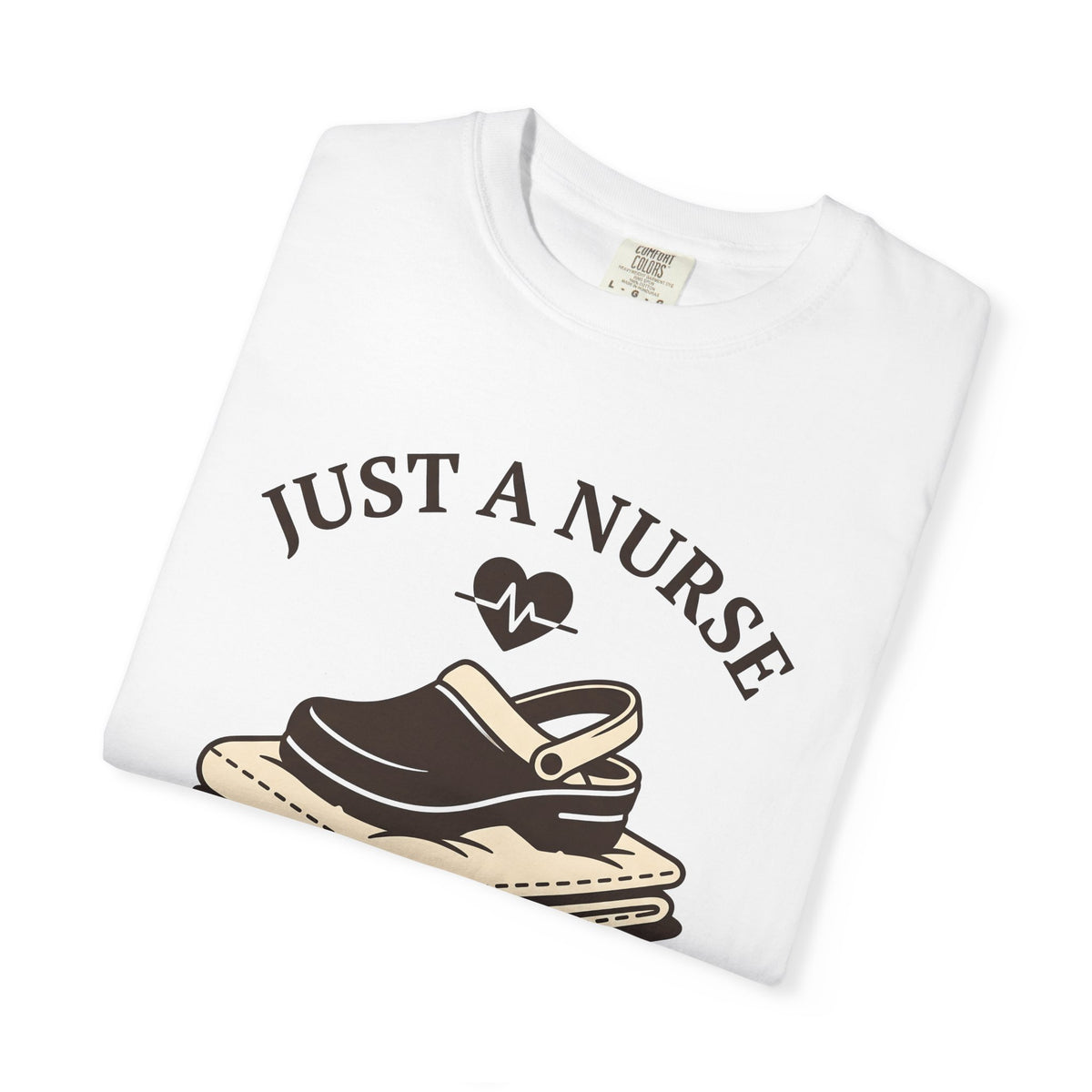Nursing Shoe T-Shirt Nurses Healthcare Gift Women Line Art T-Shirt Nursing Clog T-Shirt Nurse Enthusiast Illustration Graphic Medical Design Old