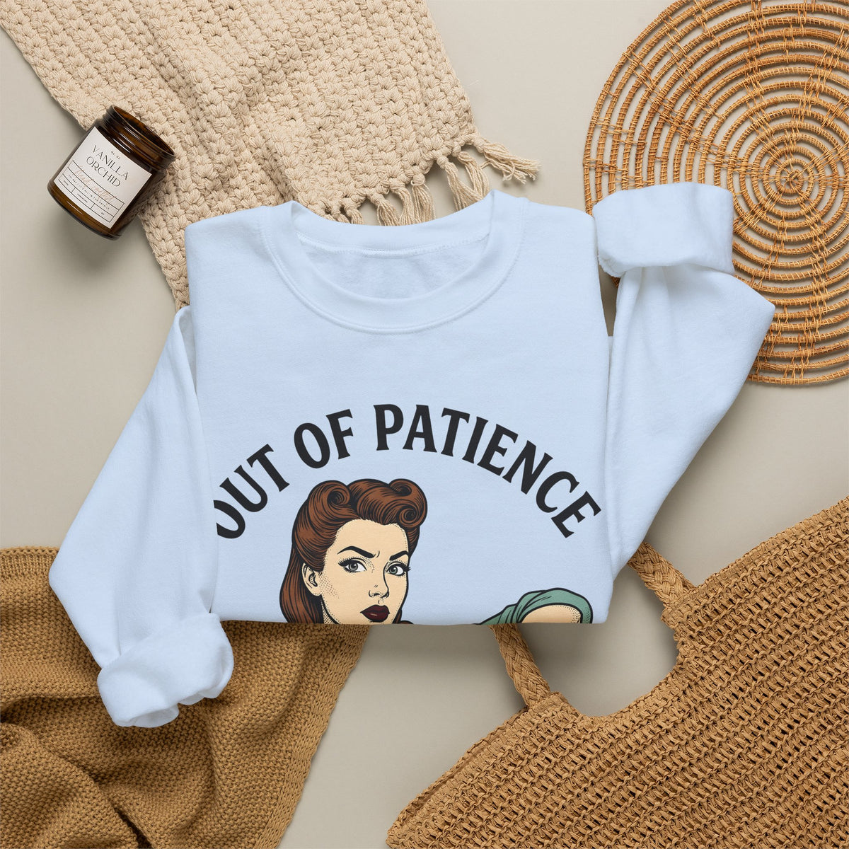 Old Fashioned Female Sweatshirt Moms Puns Gift Women Line Art Sweatshirt Vintage Lady Sweatshirt Motherhood Enthusiast Illustration Graphic Drawing Retro